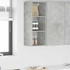 vidaXL Hanging Cabinet Concrete Grey 30 x 29.5 x 80 cm Engineered Wood