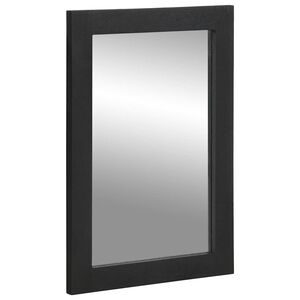vidaXL Bathroom Mirror Black 50x70x2.5 cm Engineered Wood and brass