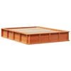 vidaXL Bed Frame Wax Brown 120 x 190 cm Solid Pine Wood