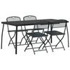 vidaXL Outdoor Furniture Set 5 pcs Anthracite Iron and Steel