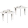 vidaXL Coffee Table 2 pcs White Solid Pine wood