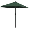 vidaXL Garden Parasol Green 294 x 150 x 223 cm Polyester and Steel