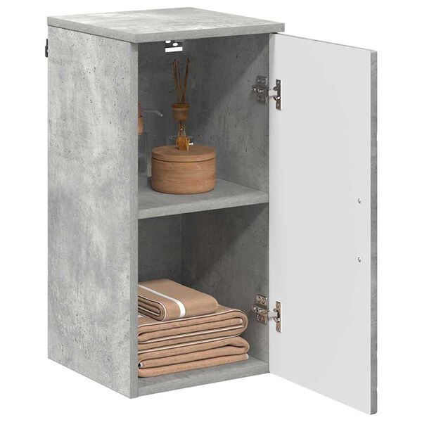 vidaXL Bathroom Cabinet Wall-mounted Concrete Grey 30 x 31.5 x 61 cm