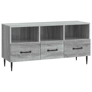 vidaXL TV Cabinet Grey Sonoma 102 x 34.5 x 50 cm Engineered Wood