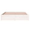 vidaXL Bed Frame without Mattress White Solid Wood 140x200 cm