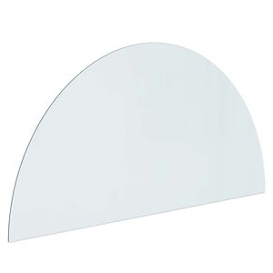 vidaXL Fireplace Glass Plate Transparent 1200 x 600 mm Glass
