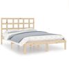 vidaXL Bed Frame without Mattress 120x190 cm Small Double Solid Wood