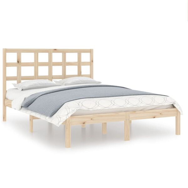vidaXL Bed Frame without Mattress 120x190 cm Small Double Solid Wood
