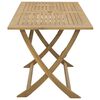 vidaXL Folding Garden Table 120x70x75 cm Solid Wood Acacia