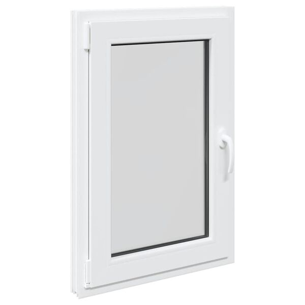 vidaXL Basement Window RISOR 60x90 cm Tilt&Turn DIN Left White
