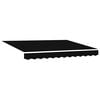 vidaXL Awning Replacement Fabric Black 3 x 2.5 m Polyester