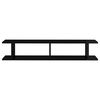 vidaXL Wall Shelf 2pcs High Gloss Black 105x18x20cm Engineered Wood