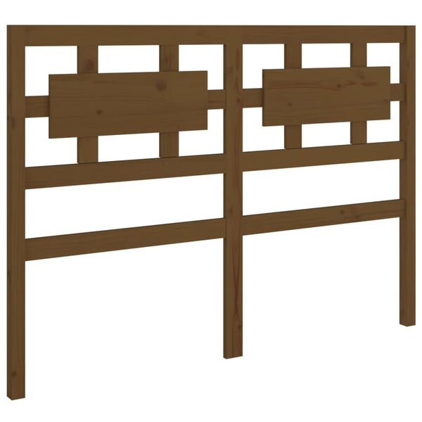 vidaXL Bed Headboard Honey Brown 165.5x4x100 cm Solid Wood Pine