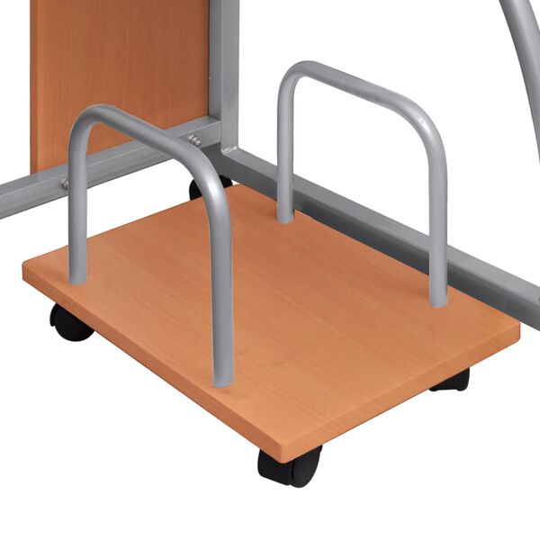 vidaXL Computer Desk Brown 110x52x88.5 cm Engineered Wood