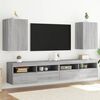 vidaXL TV Wall Cabinets 2 pcs Grey Sonoma 40.5x30x60 cm Engineered Wood