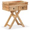 vidaXL Side Table Solid Mango Wood 65x40x76 cm