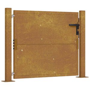 vidaXL Garden Gate 100x75 cm Corten Steel
