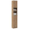 vidaXL Bathroom Cabinet Artisan Oak 32x25.5x190 cm Engineered Wood