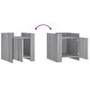 vidaXL Bedside Cabinet Grey Sonoma 45x50x50 cm Engineered Wood