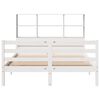 vidaXL Bookcase Bed without Mattress White 140x200 cm Solid Wood Pine