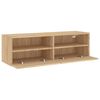 vidaXL TV Wall Cabinet Sonoma Oak 100x30x30 cm Engineered Wood