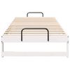 vidaXL Bed Frame White 90 x 220 cm Solid Pine Wood