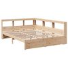 vidaXL Bookcase Bed without Mattress 160x200 cm Solid Wood Pine
