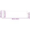 vidaXL Patio Retractable Side Awning 140x500 cm Cream
