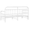 vidaXL Daybed Frame with Headboard White 80 x 200 cm Steel