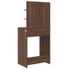 vidaXL Bedroom Dressing Tables with Shelf Brown Oak 80 x 39.6 x 135 cm