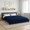 vidaXL Full Year Duvet Quilted Dark Blue 240 x 260 cm Microfiber