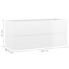 vidaXL Sink Cabinet High Gloss White 100x38.5x45 cm Engineered Wood