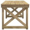 vidaXL 3 Piece Garden Dining Set Impregnated Solid Wood Pine
