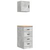 vidaXL Garage Cabinets 2 pcs Concrete Grey Engineered Wood