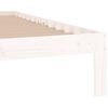vidaXL Bed Frame without Mattress White 75x190cm Small Single