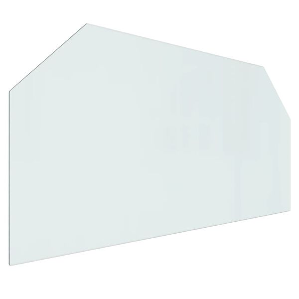 vidaXL Fireplace Glass Plate Hexagon 120x60 cm