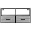 vidaXL TV Cabinet Grey Sonoma 80x31x39.5 cm Engineered Wood and Metal