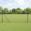 vidaXL Welded Wire Fence Grey 1.2 x 10 m Steel