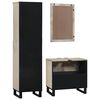 vidaXL Bathroom Furniture Set with Drawer 3 pcs White Engineered Wood