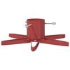 vidaXL Christmas Tree Stand 1.73 Red 50 x 50 x 15.5 cm Steel