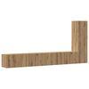 vidaXL 3 Piece TV Cabinet Set Wall-mounted Artisan Oak Engineered Wood