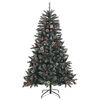 vidaXL Artificial Christmas Tree with 150 LEDs Green 68 x 68 x 120 cm