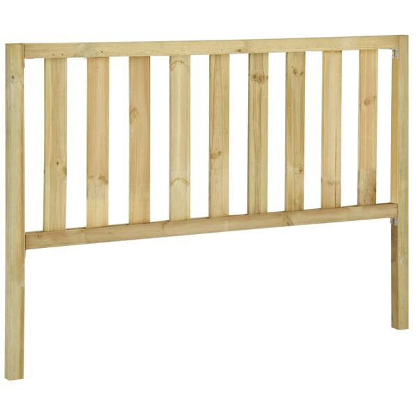 vidaXL Garden Fence Impregnated Pinewood 5.34x1.3 m