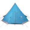 vidaXL Camping Tent Tipi 4-Person Blue Waterproof