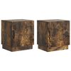 vidaXL Bedside Table 2 pcs Smoked Oak 43 x 34.5 x 47 cm