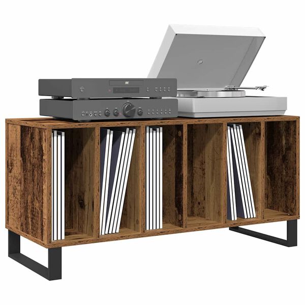 vidaXL Record Cabinet Old wood 100 x 38 x 48 cm Engineered Wood