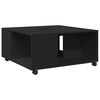 vidaXL Coffee Table Black 80x80x40 cm Engineered Wood