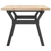 vidaXL Coffee Table Y-Frame 80x50x40.5 cm Solid Wood Pine and Steel