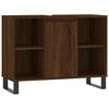 vidaXL Bathroom Cabinet Brown Oak 80x33x60 cm Engineered Wood