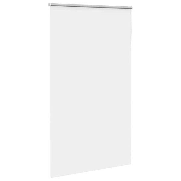 vidaXL Roller Blind Blackout White 140x230 cm Fabric Width 136.6 cm Polyester